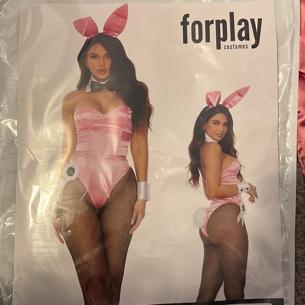 Pink Bunny costume with accessories! NWT, never worn.